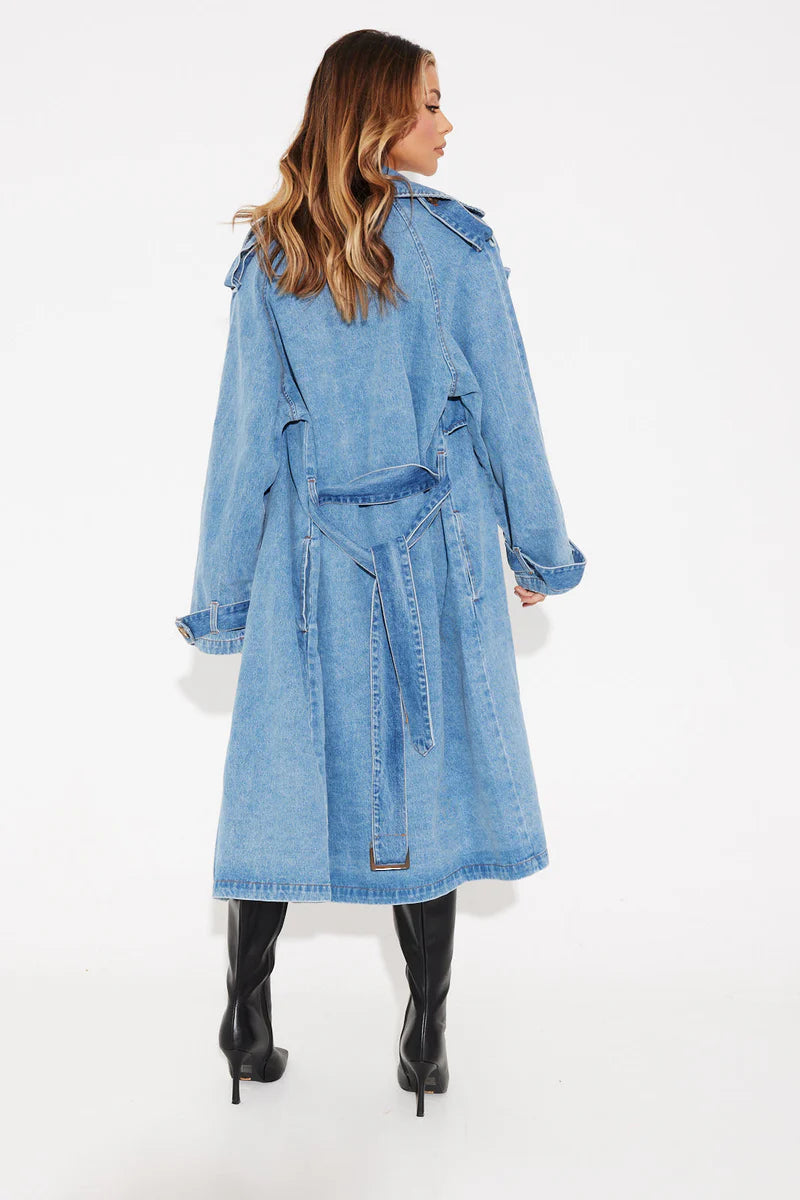 Denim Trench Coat
