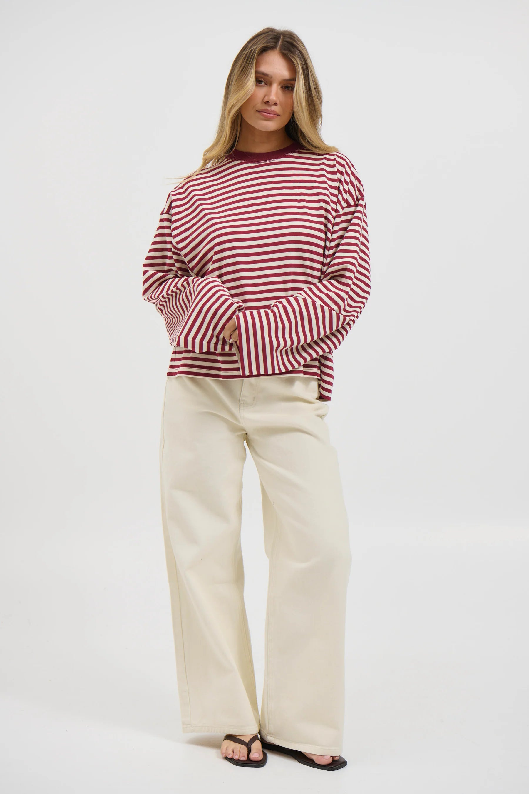 Striped Long Sleeve Top