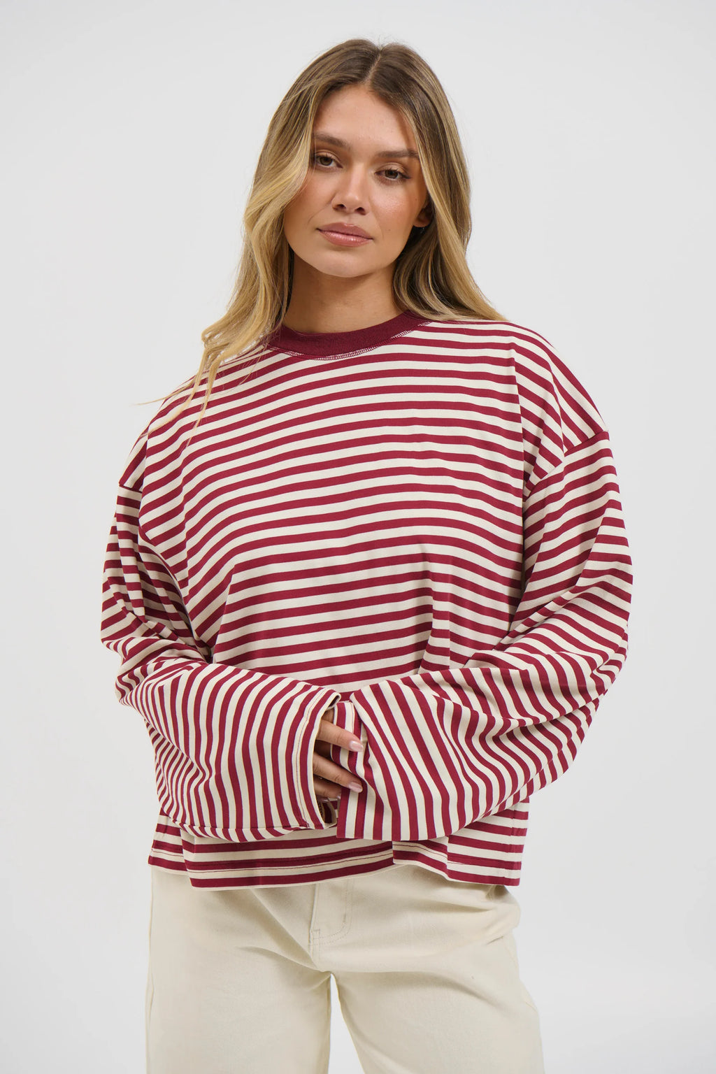 Striped Long Sleeve Top