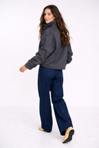 Stand Collar Wool Jacket