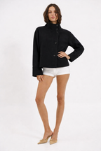 Trench coat high collar