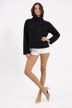 Trench coat high collar