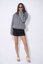 Trench coat high collar