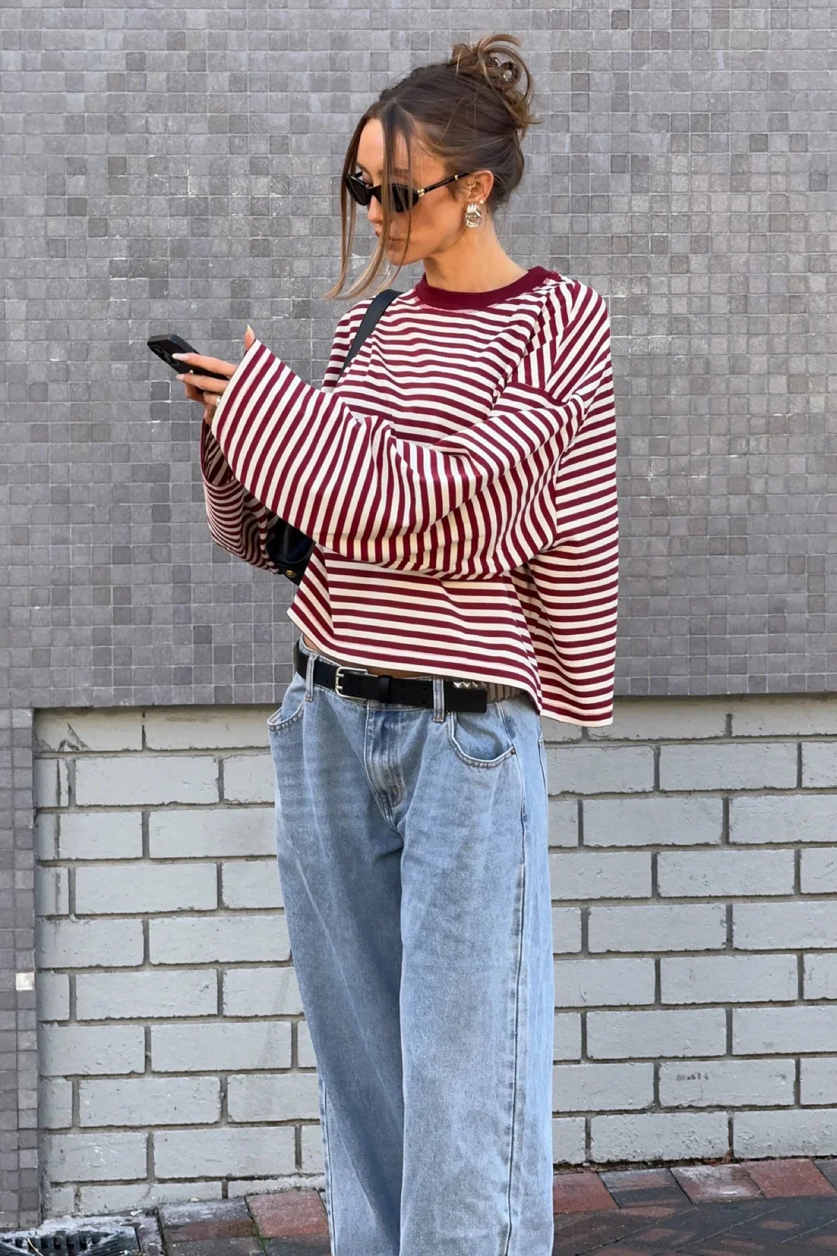 Striped Long Sleeve Top
