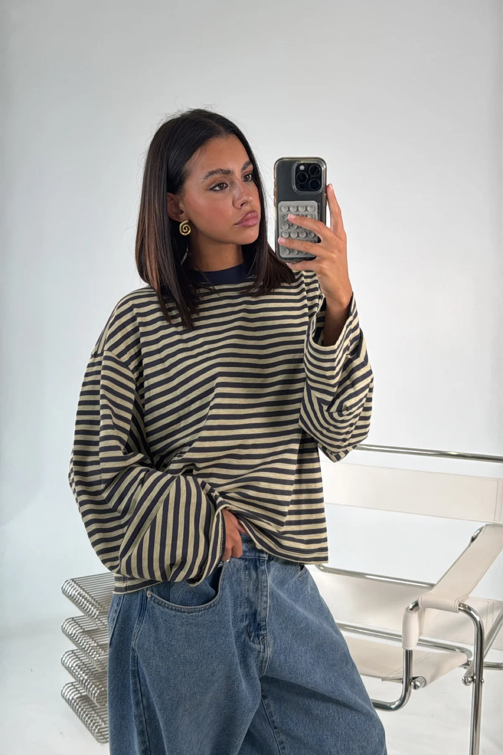 Striped Long Sleeve Top
