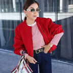 Cropped Bomber Jacket