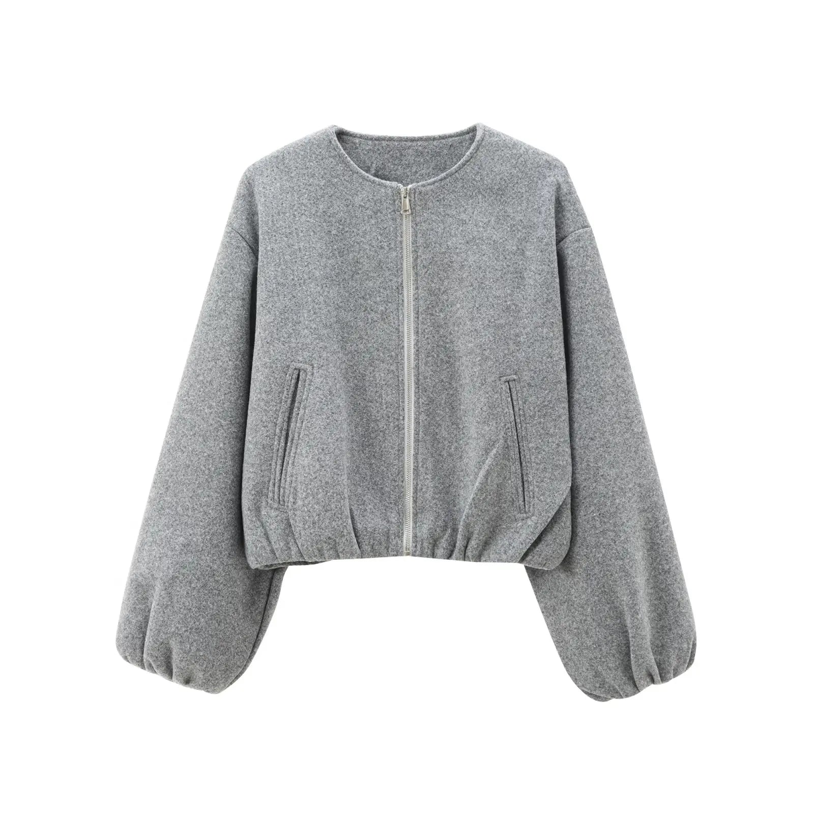 Cropped Bomber Jacket