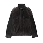 Utility Suede Bomber Jacket
