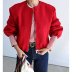 Cropped Bomber Jacket