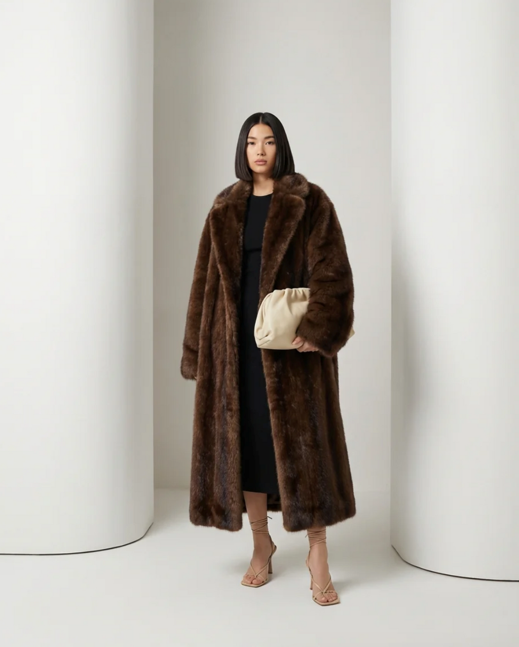 Mirella Longline Faux-Fur