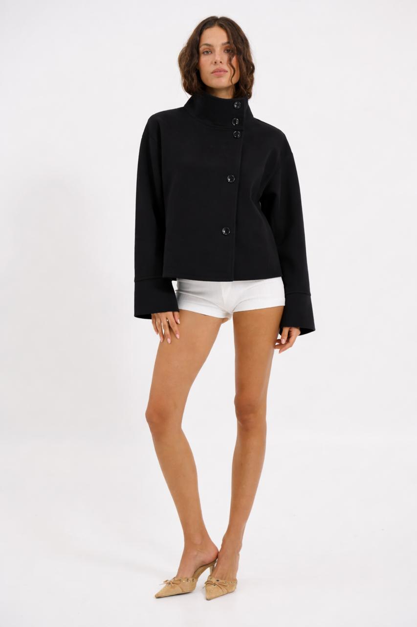 Trench coat high collar